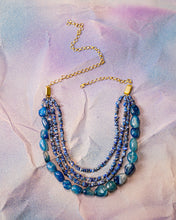 Load image into Gallery viewer, Sapphire waves Neckpiece
