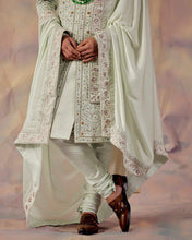 Load image into Gallery viewer, The Blue Momentum Sherwani Set
