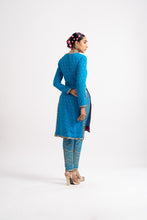 Load image into Gallery viewer, Firozi V Neck Multi Geo Pant Kurta Set
