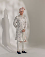 Load image into Gallery viewer, White Vine Sherwani Set
