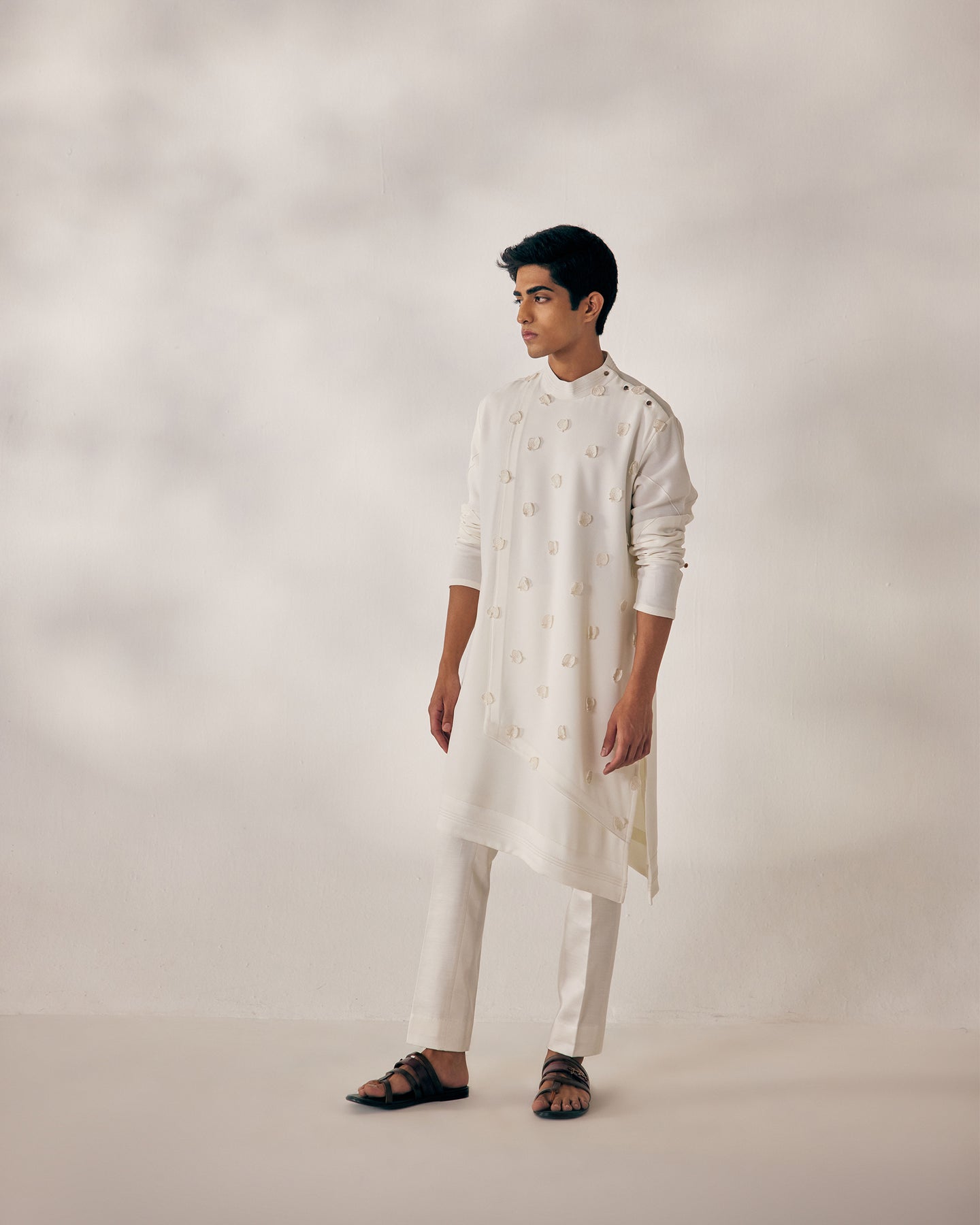 White applique Kurta set