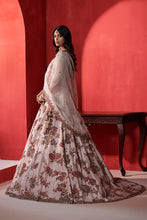 Load image into Gallery viewer, Seashell pink Raw silk bridal lehenga
